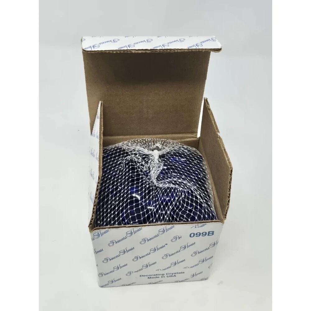 VINTAGE NOS PRINCESS HOUSE DECORATING CRYSTALS ROYAL BLUE 3 LBS VASE FILLER 099B